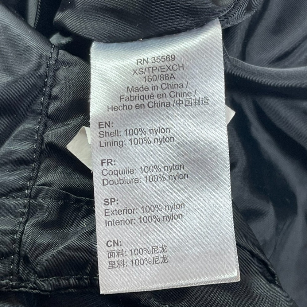 Alpha Industries Flight Jacket Womens XS Black Utility Nylon Parka Military - Picture 8 of 11